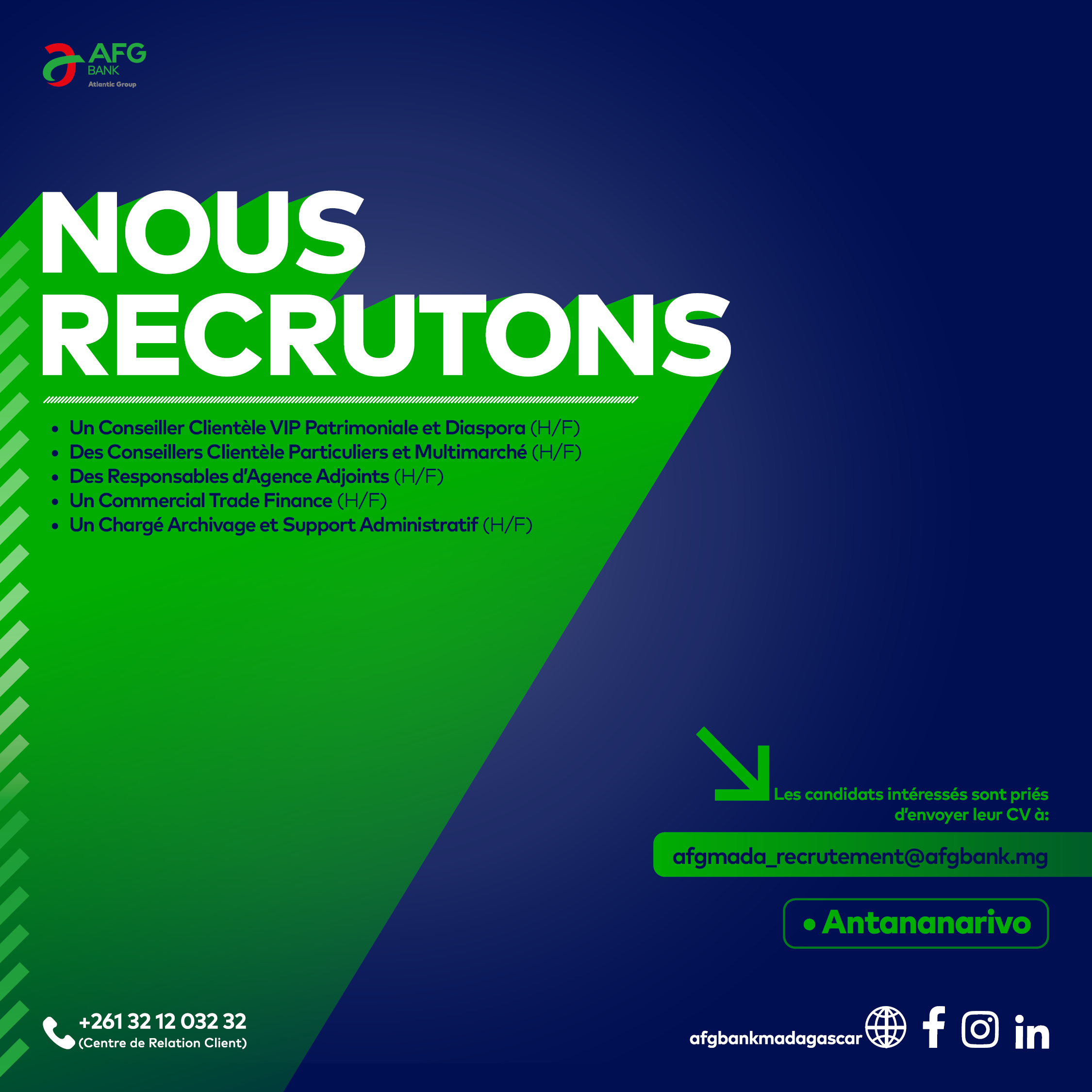 CHARGÉ ARCHIVAGE ET SUPPORT ADMINISTRATIF (H/F) - AFG BANK